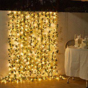 led 태양광 담쟁이 넝쿨 - 10m 크리스마스 테라스 인테리어 트리 줄 조명 가랜드 장식