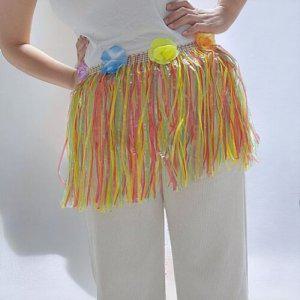 댄스 훌라 반티 꽃 수술 하와이 무대 믹스컬러