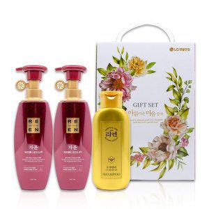 리엔 자윤 로열젤리 샴푸 400ml 2개+ 컨디셔너 200ml 1개 _(5개입)