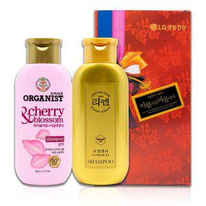 리엔 자윤 로열젤리 샴푸 200ml 1개+오가니스트 체리블라썸 샴푸 200ml 1개_(15개입)