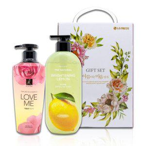 엘라스틴 퍼퓸 샴푸 400 +온더바디 더내추럴 레몬 500 _(5개입)