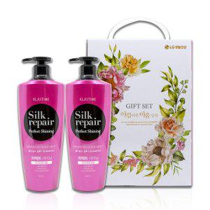 엘라스틴 실크리페어 퍼펙트 샤이닝 샴푸 550ml 2개 _(5개입)