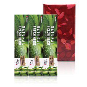 죽염 네츄럴프레쉬허브치약 160g 3개_(6개입)