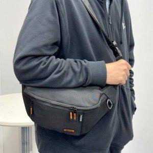 힙색 66132 에스엔 남성슬링백 남성힙색 남