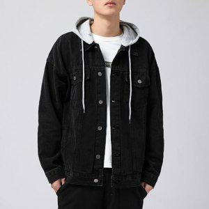 후드 털자켓 집업후리스 후리스 루즈핏 데님 플