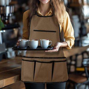 공방앞치마 멀티포켓 에이프런 방수 미용실 공방 심플 공구 작업복 화방 목공 작업용 주머니