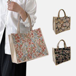 패턴토트백 가방 숄더백 도시락 직장인 런치백 미니백 에코백 스퀘어백 보조가방 플라워