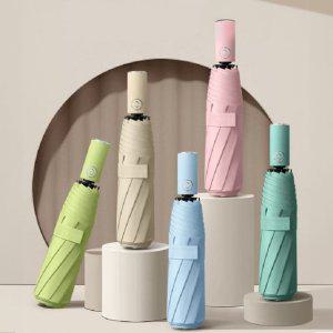 원터치UV자동우산 양우산 우양산 자외선차단 3단 경량 접이식 암막 휴대용 튼튼한 가벼운 암막