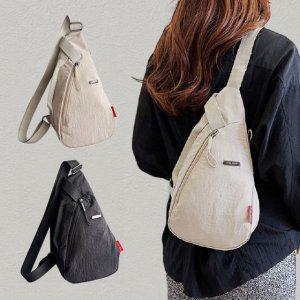 세모슬링백 가방 미니 힙색 크로스백 여성 남성 캐주얼 패션 메신저백 꾸안꾸 여행용 나일론