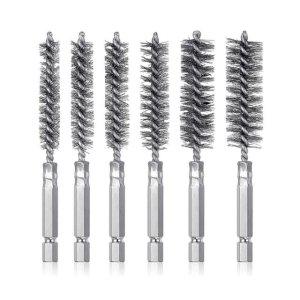 드릴용 육각 철브러쉬 6종 다목적 청소 브러쉬 공구용