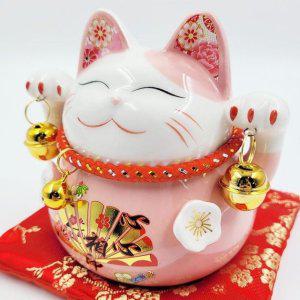 도자기 인테리어 소품 핑크 저금통 장식용 장식물 핑크색