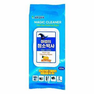 다용도 60매 캡형 청소포 일회용 청소용품