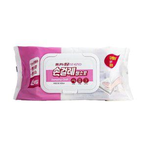 대리석 세정 청소포 45매입 고급 물걸레 광택 강화 청소용 물티슈
