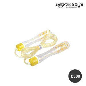 롱키플러스줄넘기C-500 노랑 홈트레이닝 어린