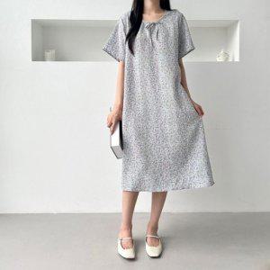 원피스잠옷 여성잠옷 원피스파자마 꽃무늬치마 실