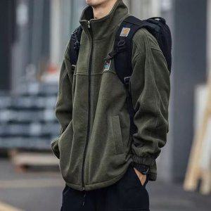 캐주얼 남성 진청자켓 하이넥 남자청자켓 플리스