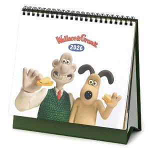 탁상용 달력 2026 책상 캘린더 월레스와그로밋 디자인 일력