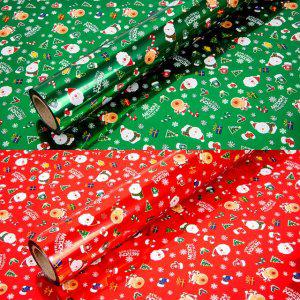 디자인랩 크리스마스 메탈롤 포장지 11000 랜덤 (대)