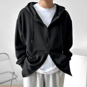 후드자켓 포켓 심플 가죽자켓 남성점퍼 남자가죽