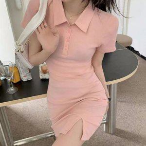 반팔 스판원피스 캐주얼원피스 여름미니원피스 카