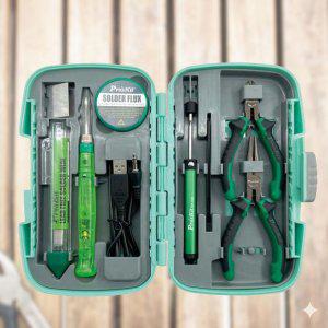 Coms PROKIT 미니 USB 납땜기 인두기 키트 공구 세트