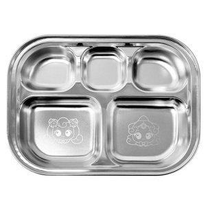 JMds 유유 식판가방 캐치티니핑 겹쳐지는 스텐 식판 5구 식판도시락가방