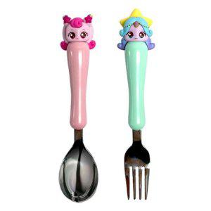 JMds 유유 아동스푼포크 캐치티니핑 피규어 스푼 포크세트 아동스푼