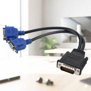 Coms DMS 케이블 D-SUB RGB DMS-59 to VGA 젠더