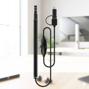 Coms 귀후비개 Micro 5Pin 타입 C 내시경 귀이개