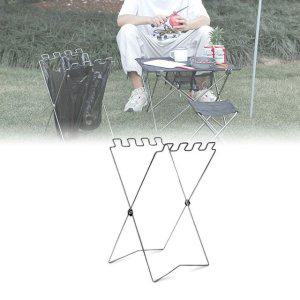 캠핑용 분리수거 봉투 홀더 이동식 쓰레기 거치대 야외 정리함