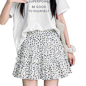 쿨시즌플래어 미니스커트 세미플레어 스테디 미니스커트 플리츠 플로럴프린트 캉캉 플로랄 쉬폰소재 속바지