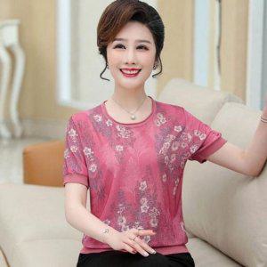 티블라우스 모던 아줌마옷중년여성