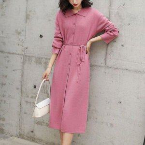 여리 핏감 허리 스트랩 일상템 이지 레이디스 풀오버 원피스룩핑크 결혼식 세미정장 세미정장 봄원피스