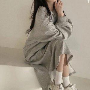 레이디 2가지색 여자 롱드레스업 플리스 F/W 시즌 미니스커트 쿨시즌 롱사이즈첨프수트 올데이 남방