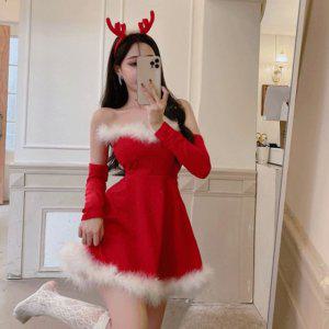 산타걸 원피스(워머세트) 유니크