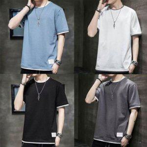 여성 가짜 이너웨어레이어링 심플넥 이지웨어 숏슬리브 젠틀맨 브리넥 데일리룩 보이즈 브이넥반팟 탑