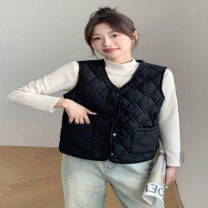 패딩조끼 사이드포켓 세미기모 가벼운 라이트웨이트 웰론 슬리브리스탑 조끼스탠다드