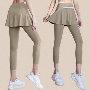 필라테스 타이즈 라인스커트 러플 여름철 스타일 미니스커트 짐웨어 요가복 트레이닝 테니스트레킹 조깅