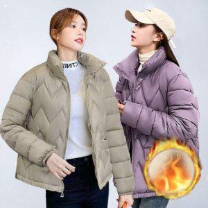 세미 트렌디 점퍼 점퍼 여성용 캐주얼룩 가벼운 누빔 겉옷 점퍼숏다운 걸스 블루종 시즌 간절 기아