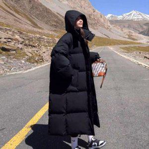 여성용 베이직라인 헤드웨어 롱패딩 블루종 여성용 이지 자켓 윈터다운 웜웨어