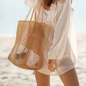 바캉스 망사 비치백 메쉬수영가방 메쉬백 빅사이