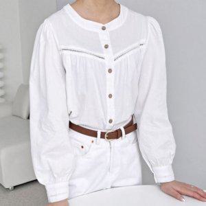 우먼 레이디 장팔 드레스셔츠 캐주얼셔츠 드레스셔츠 스탠다드 베이직 미니멀 일상 데일리 예쁜 데이트 휴