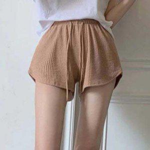 리브드 세미플레어 데일리 숏팬츠 드숏 허리밴딩 데일리룩 트레이닝팬츠 캐주얼숏 여리핏꾸안꾸하의