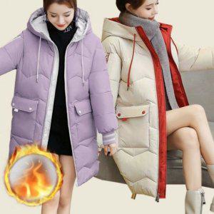 여자 겨울철 데일리 웜웨어라이트 점퍼 재킷 2WAY 주머니 롱패딩 여성패딩 여자롱패딩 등산복