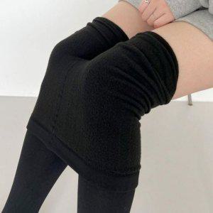 얄리 고리 플리스 바디핏팬츠 스타킹털레깅스 데일리