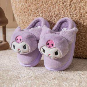 우먼 겨울철 캐릭터빅 인형 신발 털 플립플랍 쿠션 거실화 모던