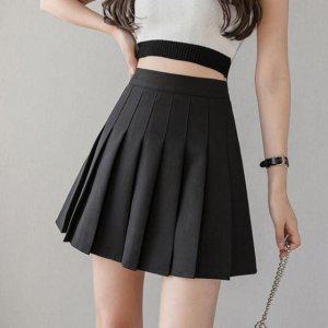 파이브컬러 플레어라인시즌 테니스 롱스커트 속바지 부착 주름치마 여성용 우먼 하이 웨스트 일상템 러블리