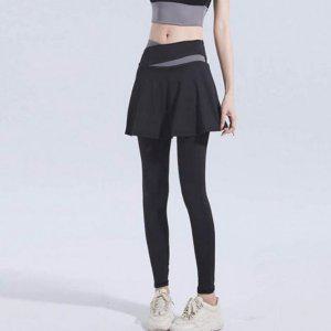 우먼 머스트해브 절개 실루엣하이라이트 운동 요가 조깅 미니스커트 피트팬츠 융털 동절기 타이즈 칠부 슬