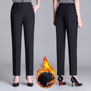 밴드 어머님기모슬렉스스탠다드 여자바지 기모바지