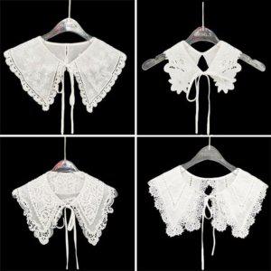 가짜프릴레이스 넥카라 넥케이프 목카라 오픈칼라셔츠 클래식